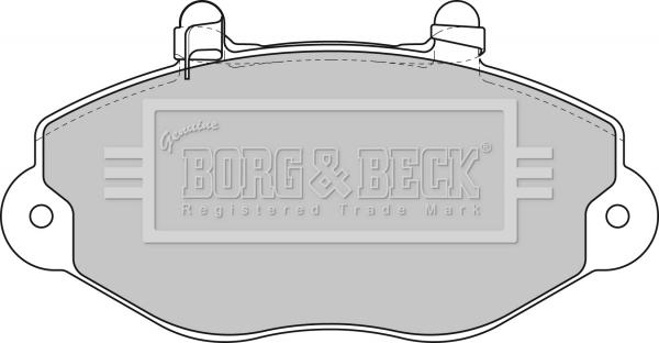 Borg & Beck BBP1625 - Kit pastiglie freno, Freno a disco autozon.pro