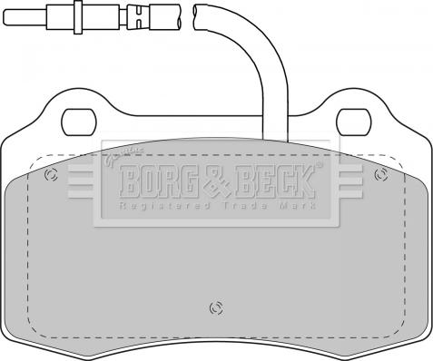 Borg & Beck BBP1674 - Kit pastiglie freno, Freno a disco autozon.pro