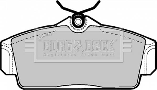 Borg & Beck BBP1672 - Kit pastiglie freno, Freno a disco autozon.pro