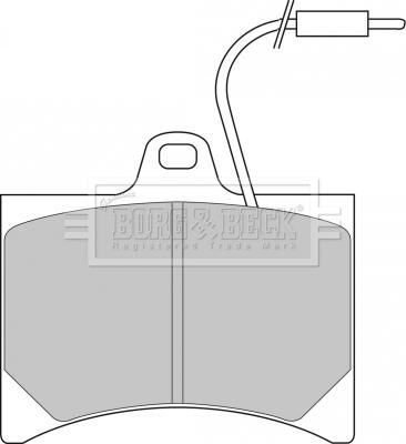 Borg & Beck BBP1045 - Kit pastiglie freno, Freno a disco autozon.pro