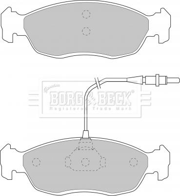 Borg & Beck BBP1069 - Kit pastiglie freno, Freno a disco autozon.pro