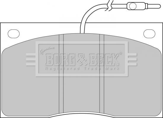 Borg & Beck BBP1065 - Kit pastiglie freno, Freno a disco autozon.pro