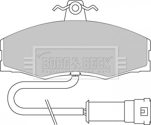 Borg & Beck BBP1060 - Kit pastiglie freno, Freno a disco autozon.pro