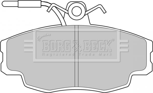 Borg & Beck BBP1062 - Kit pastiglie freno, Freno a disco autozon.pro