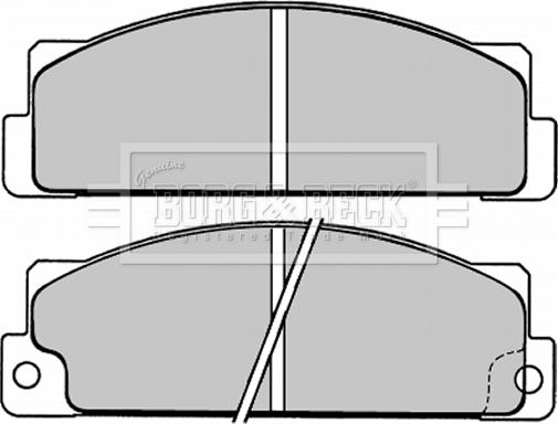 Borg & Beck BBP1004 - Kit pastiglie freno, Freno a disco autozon.pro