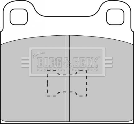 Borg & Beck BBP1001 - Kit pastiglie freno, Freno a disco autozon.pro