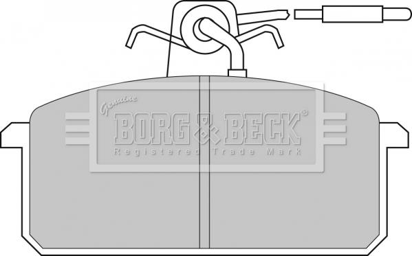 Borg & Beck BBP1015 - Kit pastiglie freno, Freno a disco autozon.pro