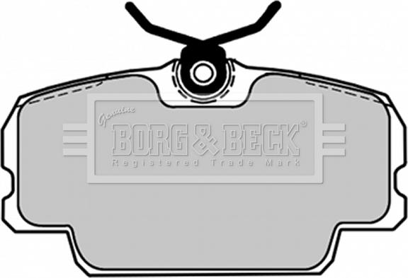 Borg & Beck BBP1084 - Kit pastiglie freno, Freno a disco autozon.pro