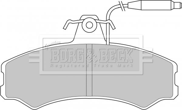 Borg & Beck BBP1082 - Kit pastiglie freno, Freno a disco autozon.pro