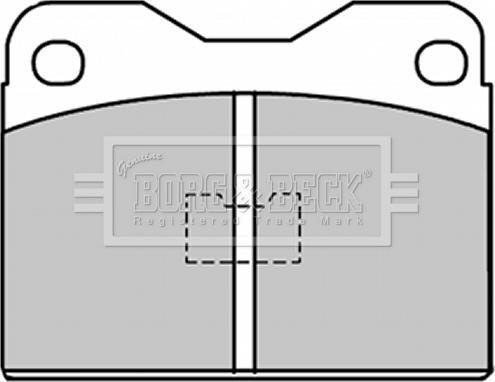 Borg & Beck BBP1033 - Kit pastiglie freno, Freno a disco autozon.pro