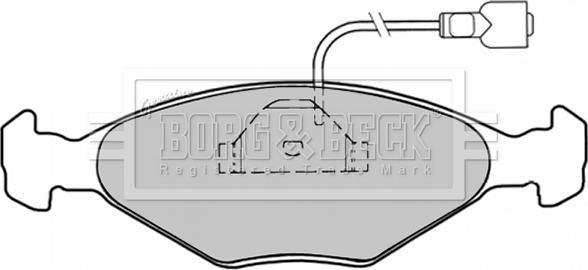 Borg & Beck BBP1029 - Kit pastiglie freno, Freno a disco autozon.pro