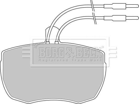 Borg & Beck BBP1024 - Kit pastiglie freno, Freno a disco autozon.pro