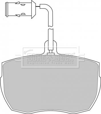 Borg & Beck BBP1026 - Kit pastiglie freno, Freno a disco autozon.pro