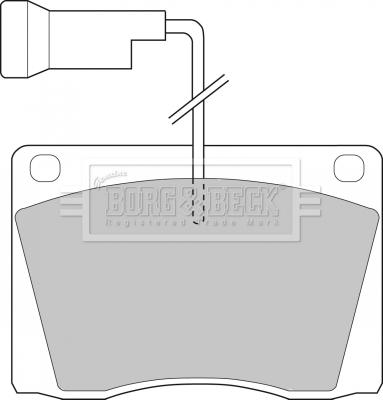 Borg & Beck BBP1021 - Kit pastiglie freno, Freno a disco autozon.pro