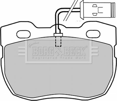 Borg & Beck BBP1028 - Kit pastiglie freno, Freno a disco autozon.pro