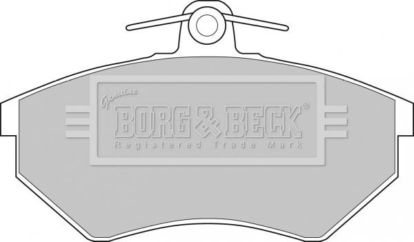 Borg & Beck BBP1427 - Kit pastiglie freno, Freno a disco autozon.pro