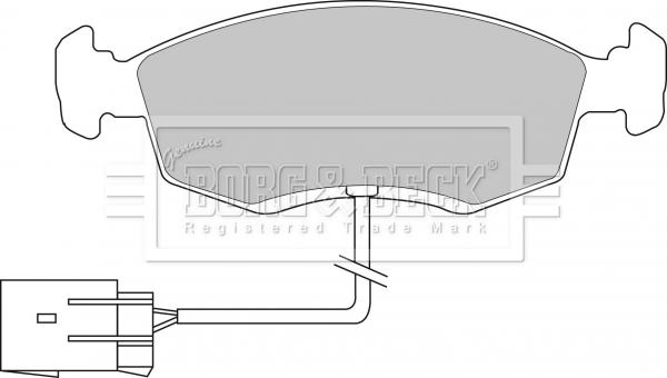 Borg & Beck BBP1070 - Kit pastiglie freno, Freno a disco autozon.pro