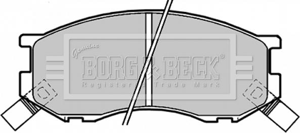 Borg & Beck BBP1190 - Kit pastiglie freno, Freno a disco autozon.pro