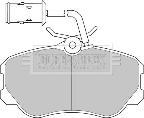 Borg & Beck BBP1141 - Kit pastiglie freno, Freno a disco autozon.pro