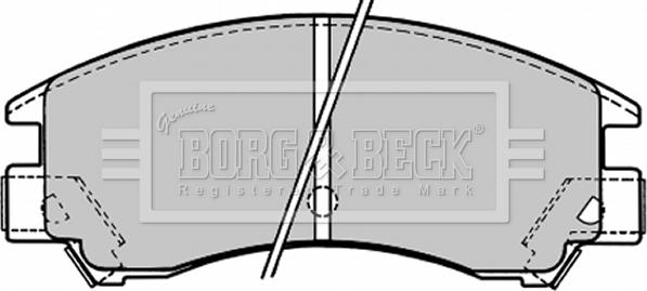 Borg & Beck BBP1148 - Kit pastiglie freno, Freno a disco autozon.pro