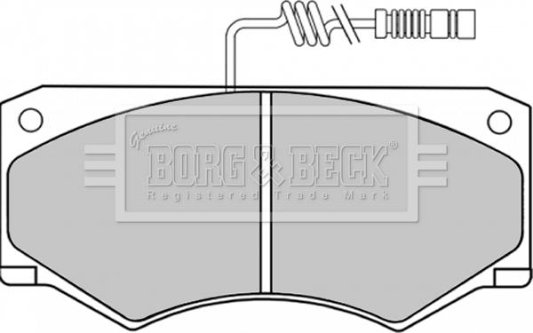 Borg & Beck BBP1153 - Kit pastiglie freno, Freno a disco autozon.pro