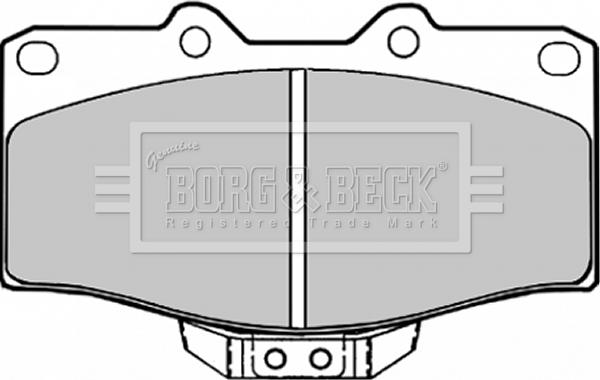 Borg & Beck BBP1152 - Kit pastiglie freno, Freno a disco autozon.pro