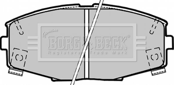 Borg & Beck BBP1164 - Kit pastiglie freno, Freno a disco autozon.pro