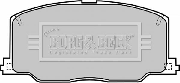 Borg & Beck BBP1168 - Kit pastiglie freno, Freno a disco autozon.pro