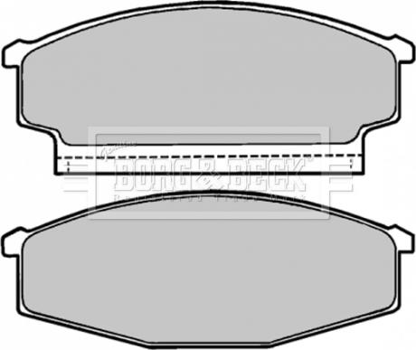 Borg & Beck BBP1167 - Kit pastiglie freno, Freno a disco autozon.pro