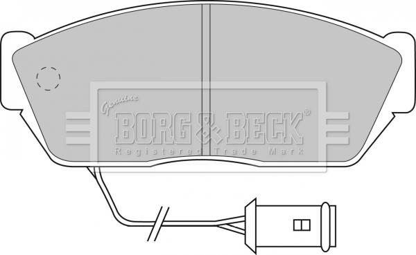 Borg & Beck BBP1102 - Kit pastiglie freno, Freno a disco autozon.pro