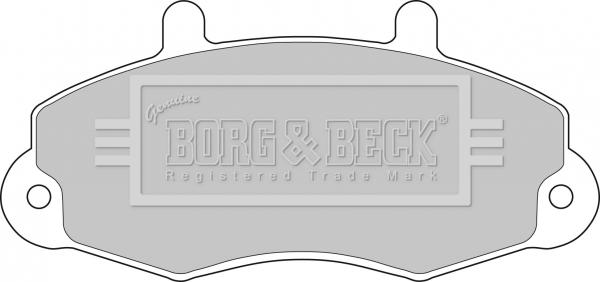 Borg & Beck BBP1107 - Kit pastiglie freno, Freno a disco autozon.pro