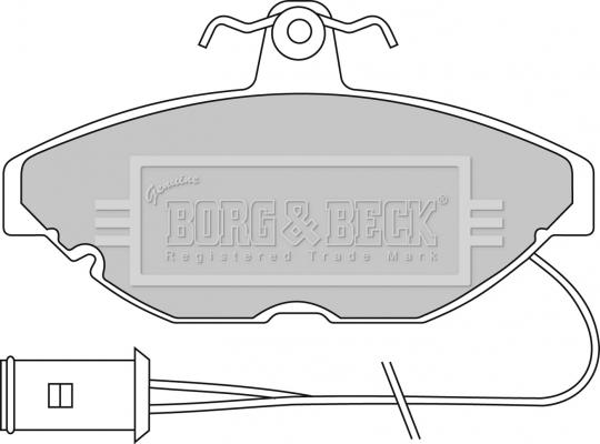 Borg & Beck BBP1115 - Kit pastiglie freno, Freno a disco autozon.pro