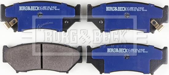 Borg & Beck BBP1184 - Kit pastiglie freno, Freno a disco autozon.pro