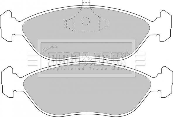 Borg & Beck BBP1188 - Kit pastiglie freno, Freno a disco autozon.pro