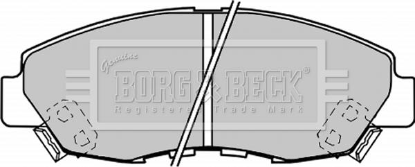 Borg & Beck BBP1187 - Kit pastiglie freno, Freno a disco autozon.pro