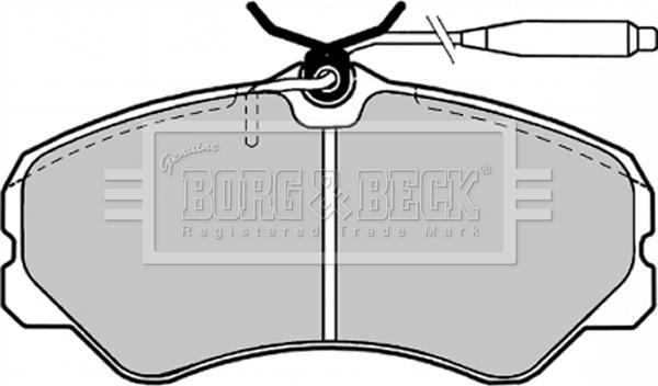 Borg & Beck BBP1130 - Kit pastiglie freno, Freno a disco autozon.pro