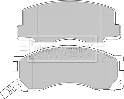 Borg & Beck BBP1131 - Kit pastiglie freno, Freno a disco autozon.pro