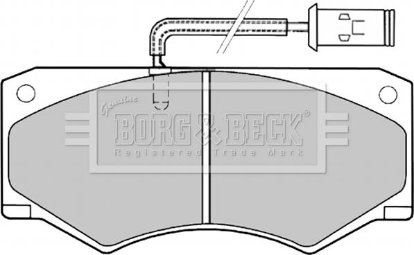 Borg & Beck BBP1138 - Kit pastiglie freno, Freno a disco autozon.pro