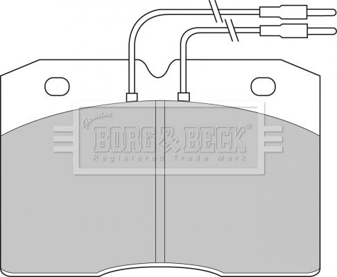 Borg & Beck BBP1133 - Kit pastiglie freno, Freno a disco autozon.pro