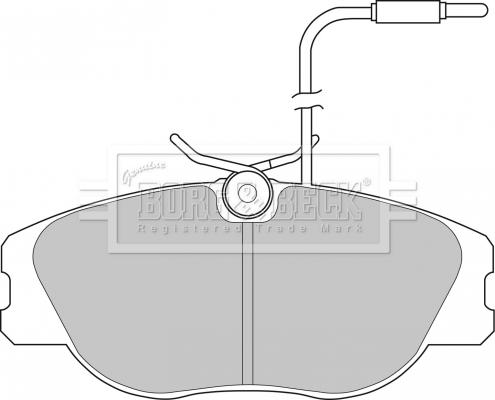 Borg & Beck BBP1132 - Kit pastiglie freno, Freno a disco autozon.pro