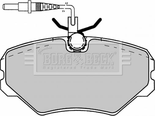 Borg & Beck BBP1137 - Kit pastiglie freno, Freno a disco autozon.pro