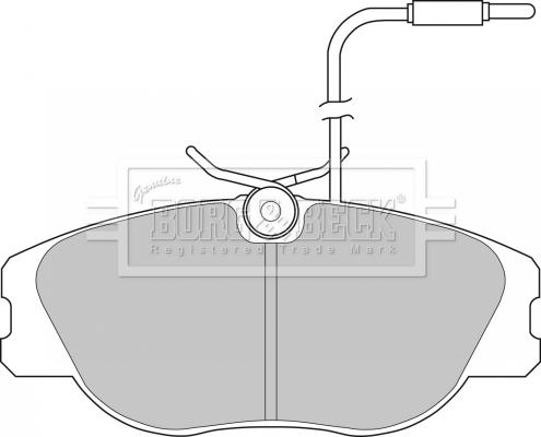 Borg & Beck BBP1129 - Kit pastiglie freno, Freno a disco autozon.pro