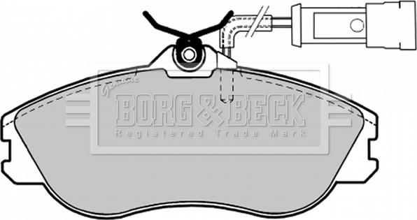 Borg & Beck BBP1124 - Kit pastiglie freno, Freno a disco autozon.pro