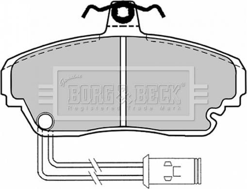 Borg & Beck BBP1128 - Kit pastiglie freno, Freno a disco autozon.pro