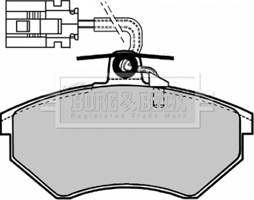 Borg & Beck BBP1127 - Kit pastiglie freno, Freno a disco autozon.pro