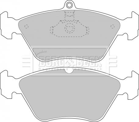 Borg & Beck BBP1487 - Kit pastiglie freno, Freno a disco autozon.pro