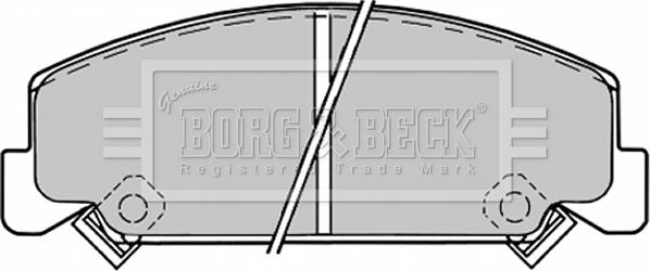 Borg & Beck BBP1176 - Kit pastiglie freno, Freno a disco autozon.pro