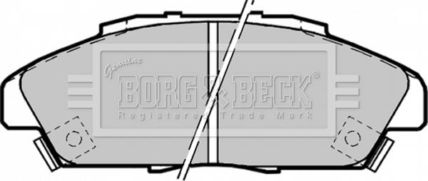 Borg & Beck BBP1170 - Kit pastiglie freno, Freno a disco autozon.pro