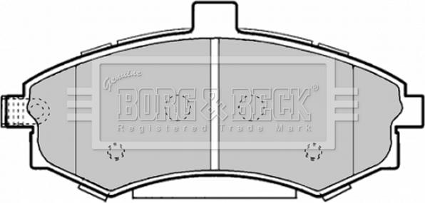 Borg & Beck BBP1896 - Kit pastiglie freno, Freno a disco autozon.pro