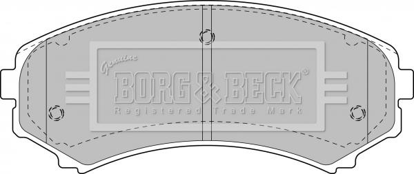 Borg & Beck BBP1891 - Kit pastiglie freno, Freno a disco autozon.pro